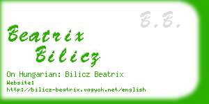 beatrix bilicz business card